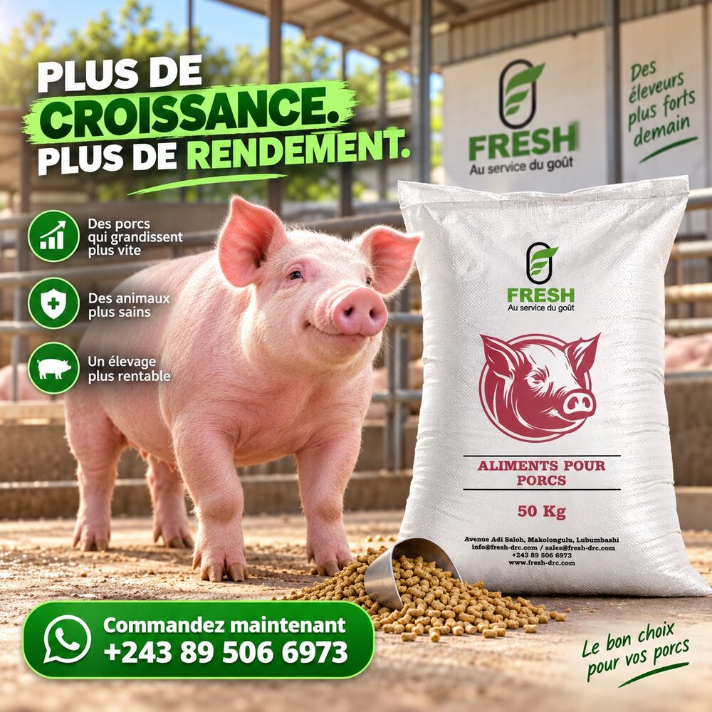 Porc et sac d'aliments FRESH pour porcs
